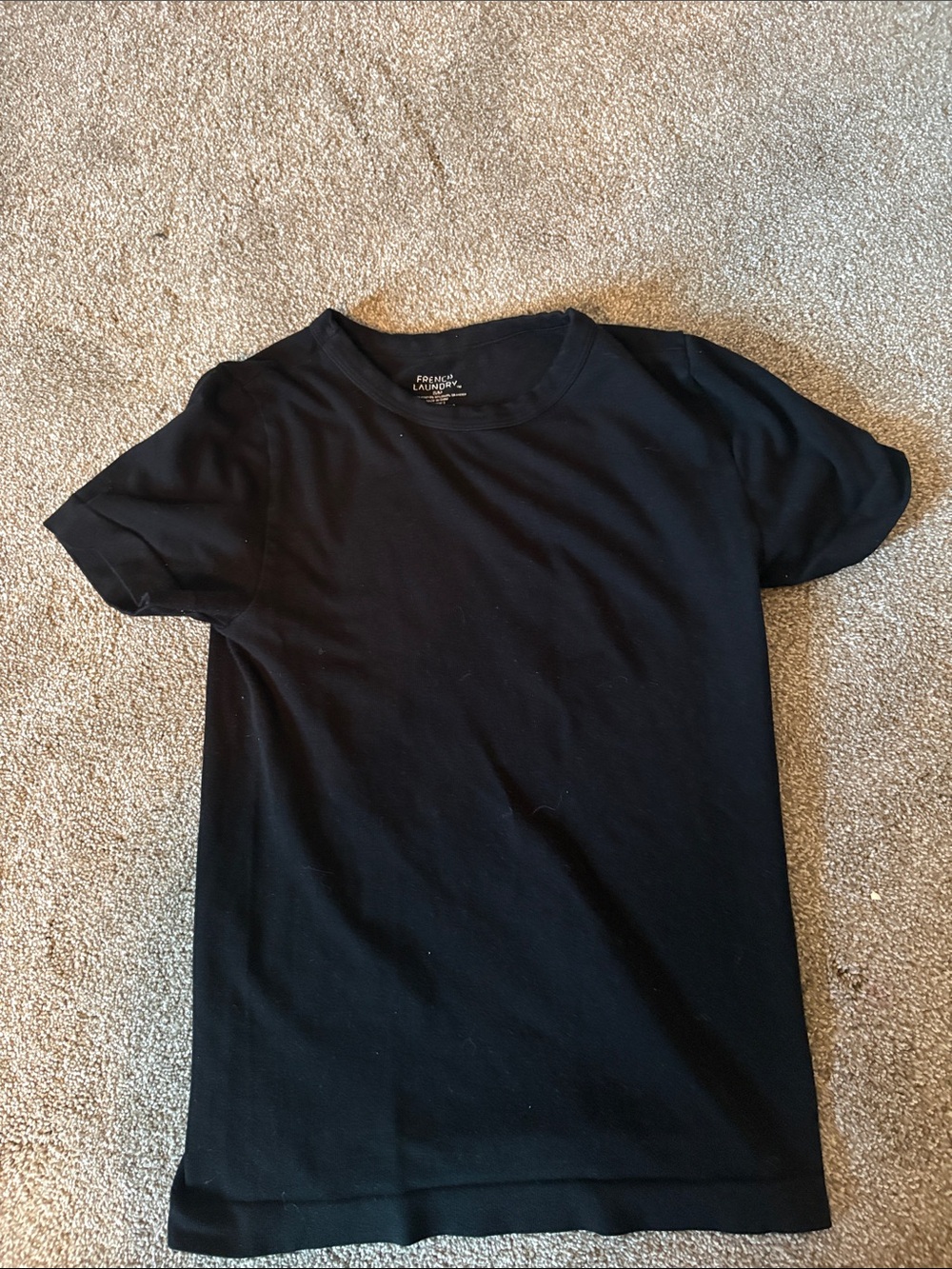 T.J.Maxx Black Short Sleeve Crewneck Tee
